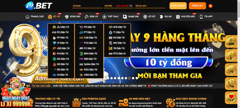 Hướng dẫn cách tham gia chơi nổ hũ CQ9 tại I9Bet