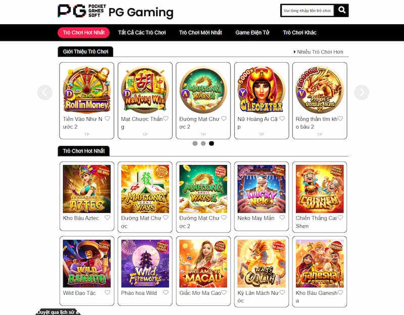 Các game PG nổ hũ phổ biến tại nhà cái I9Bet