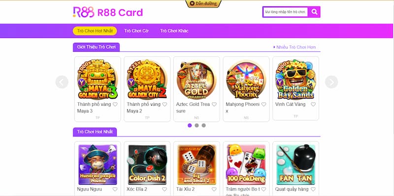 Các trò chơi cược phổ biến tại sảnh R88 Game bài I9Bet 